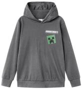 Name It Hoodie - NkmJacot Minecraft - Lava Smoke m. Tryck