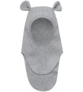 Huttelihut Balaclava - Fleece - Enkel - Light Grey Melange m.