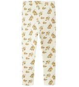 Lil' Atelier Leggings - Rib - NmfGavo - Turtledove/Lemon