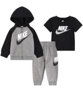 Nike Set - Cardigan/Sweatpants/T-shirt - Kol Heather