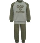 Hummel Set - hmlHumming Crewsuit - Olivine