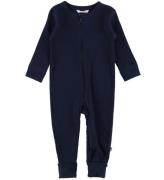 Joha Onesie m. FÃ¶tter - Rib - MarinblÃ¥