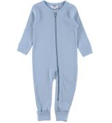 Joha Onesie m. FÃ¶tter - Rib - DammblÃ¥