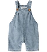 Lil' Atelier Hängselbyxor - NbfFunda - Medium+ Blue Denim