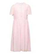 Recycled Polyester Dress Ss Pink Rosemunde Kids