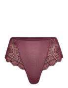 Highwaist-String Purple Schiesser