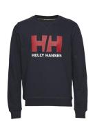 Hh Logo Crew Sweat Blue Helly Hansen