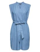 Denim-Effect Dress Blue Esprit Collection