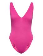 Seadive Deep V Neck Piece Pink Seafolly