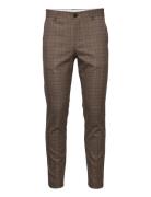 Slhslim-Mylologan Brwn Check Trs B Brown Selected Homme