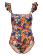 Lotusup Swimsuit Patterned Underprotection