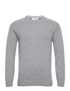 Slhnewcoban Lambs Wool Crew Neck W Grey Selected Homme