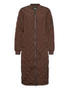 Onljessica Quilted Coat X-Long Otw Brown ONLY