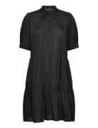 Flounced Dress With Lenzing™ Ecovero™ Black Esprit Collection