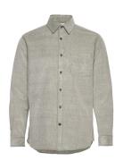 Slhregbenjamin Cord Shirt Ls W Grey Selected Homme