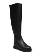 Slfeleanor High Shafted Leather Boot B Black Selected Femme