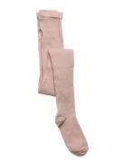 Wool Rib Tights Pink Mp Denmark