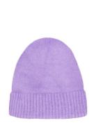 Brook Knit Hat Purple Second Female