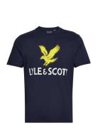 Printed T-Shirt Navy Lyle & Scott