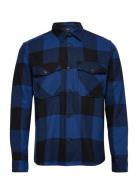 Onsmilo Ls Check Overshirt Blue ONLY & SONS