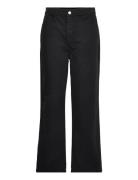 Cropped Straight Leg Trousers Black Hope