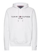 Tommy Logo Hoody White Tommy Hilfiger