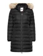 Tjw Essential Hooded Down Coat Black Tommy Jeans