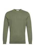 Slhberg Crew Neck Noos Khaki Selected Homme