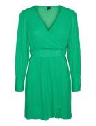 Vmpolliana Ls Short Dress Wvn Green Vero Moda