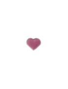 Enamel Heart Charm Silver Pink Design Letters