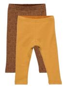 Leggings W.aop Brown Pippi