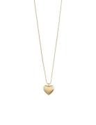 Sophia Recycled Heart Pendant Necklace Gold-Plated Gold Pilgrim