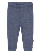 Legging, Denim Melange Drop Needle, Merino Wool Blue Smallstuff