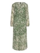 Midi Printed Dress Green Mango