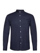 Oxford Manderin Superflex L/S Navy Lindbergh