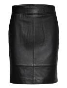Francie Mini Leather Skirt Black Second Female