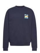 Geo Back Print Sweatshirt Navy Penfield