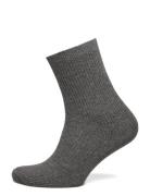 Fine Cotton Rib Socks Grey Mp Denmark