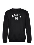 Brand Sweatshirt Black Makia