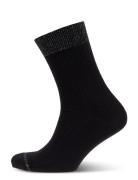 Erina Wool Rib Socks Black Mp Denmark