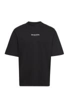 Logo Mid Sleeve Tee Gots Black Resteröds