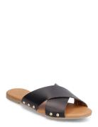 Pcvuma Leather Sandal Black Pieces
