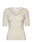 Slfjamina 2/4 Knit Ex Cream Selected Femme