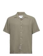 Slhrelax-Pastel-Linen Shirt Ss Resort W Khaki Selected Homme