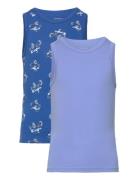 Nkmtank Top 2P Nautical Blue Atv Patterned Name It