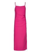 Yasatlanta Sl Midi Dress S. Pink YAS