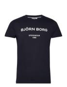 Borg Logo T-Shirt Navy Björn Borg