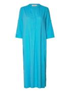Crventa Caftan Dress Blue Cream