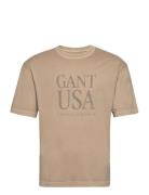 Sunfaded Gant Usa T-Shirt Beige GANT