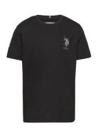 Large Dhm T-Shirt Black U.S. Polo Assn.